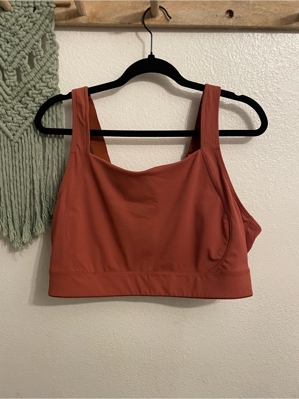 Everyday Support Crop Bralette in Rust